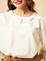 Blue Ruffled Top